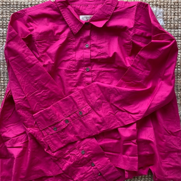 NEW Free People Remade Poplin Shirt In Punch Pink - Picture 8 of 13